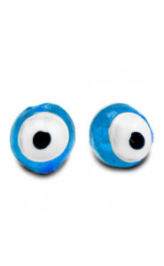 Glasperle Nazar Auge 6mm Himmelblau